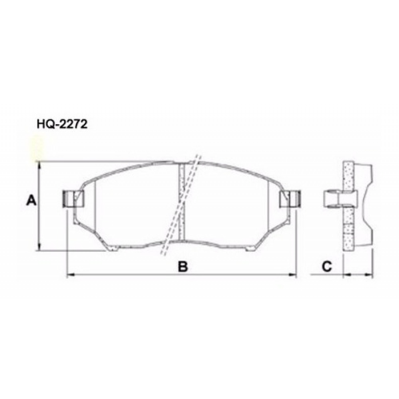 Pastilha Freio Dianteira Mitsubishi Bendix